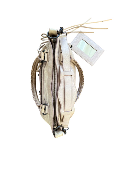 Balenciaga Cream Leather First City Shoulder Bag 2000s