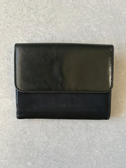 Fendi Black Canvas and Leather Wallet