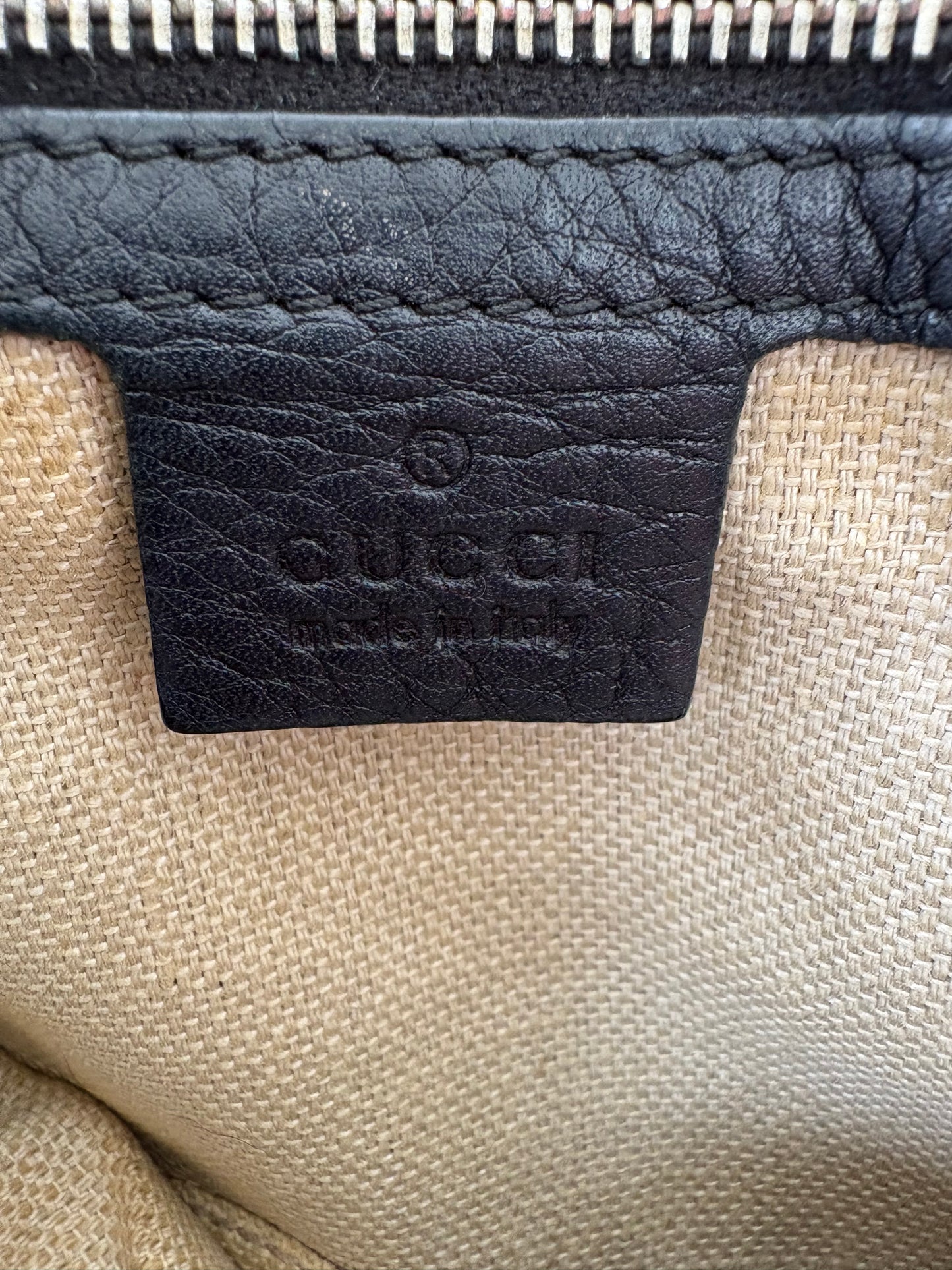 Gucci Hobo Horsebit Leather Bag Large