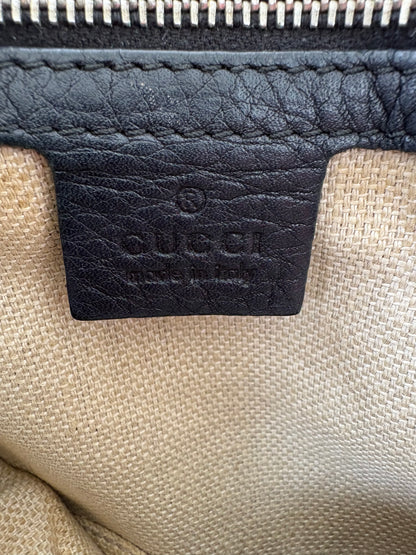 Gucci Hobo Horsebit Leather Bag Large