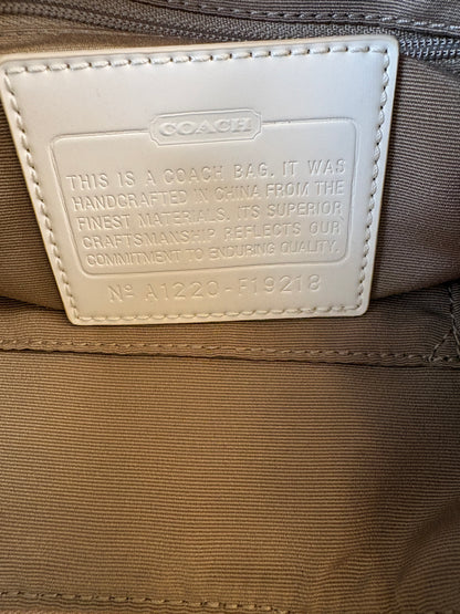 Coach Poppy Beige Shoulder Bag