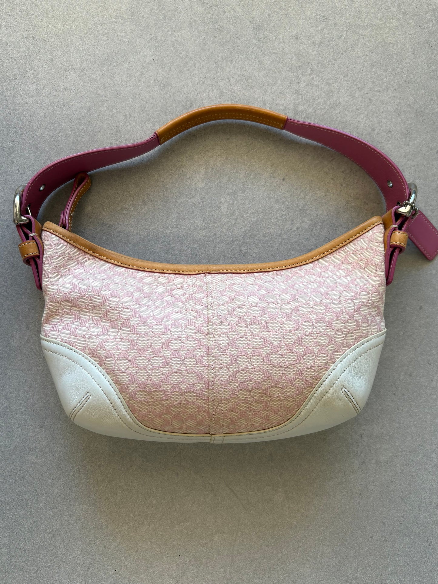 Coach Soho Shoulder Bag Pink Monogram