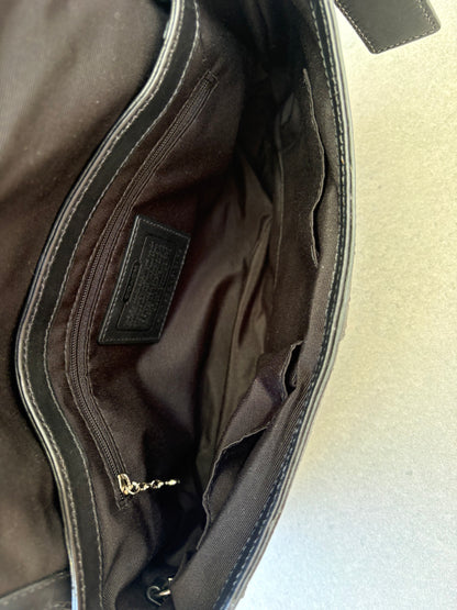 Coach Soho Black Leather Shoulder Bag