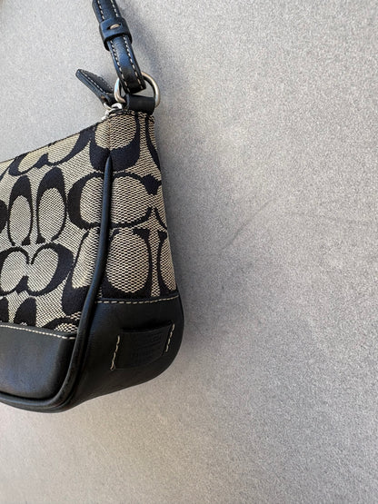Coach Signature Monogram Demi Black