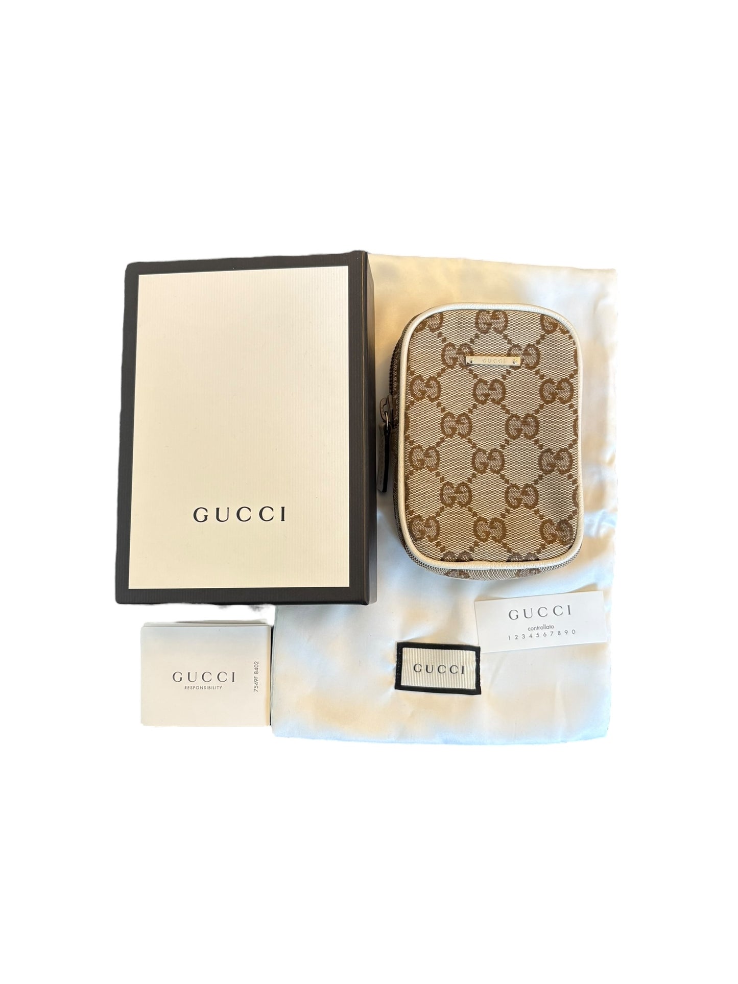 Gucci Canvas Pouch Beige