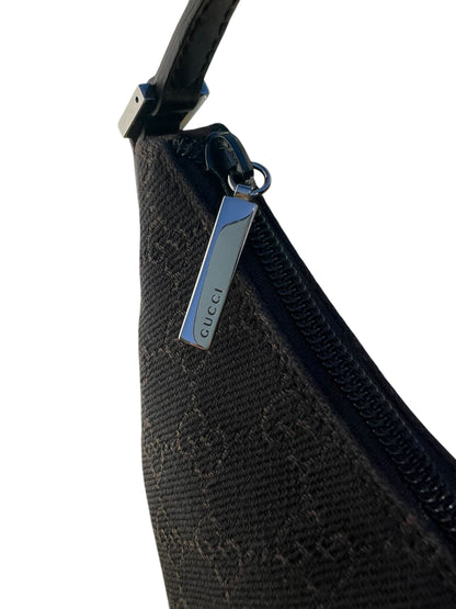 Gucci Brown GG Canvas and Leather Pochette