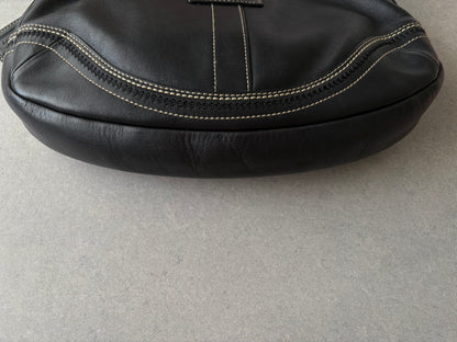 Coach Soho Black Leather Shoulder Bag