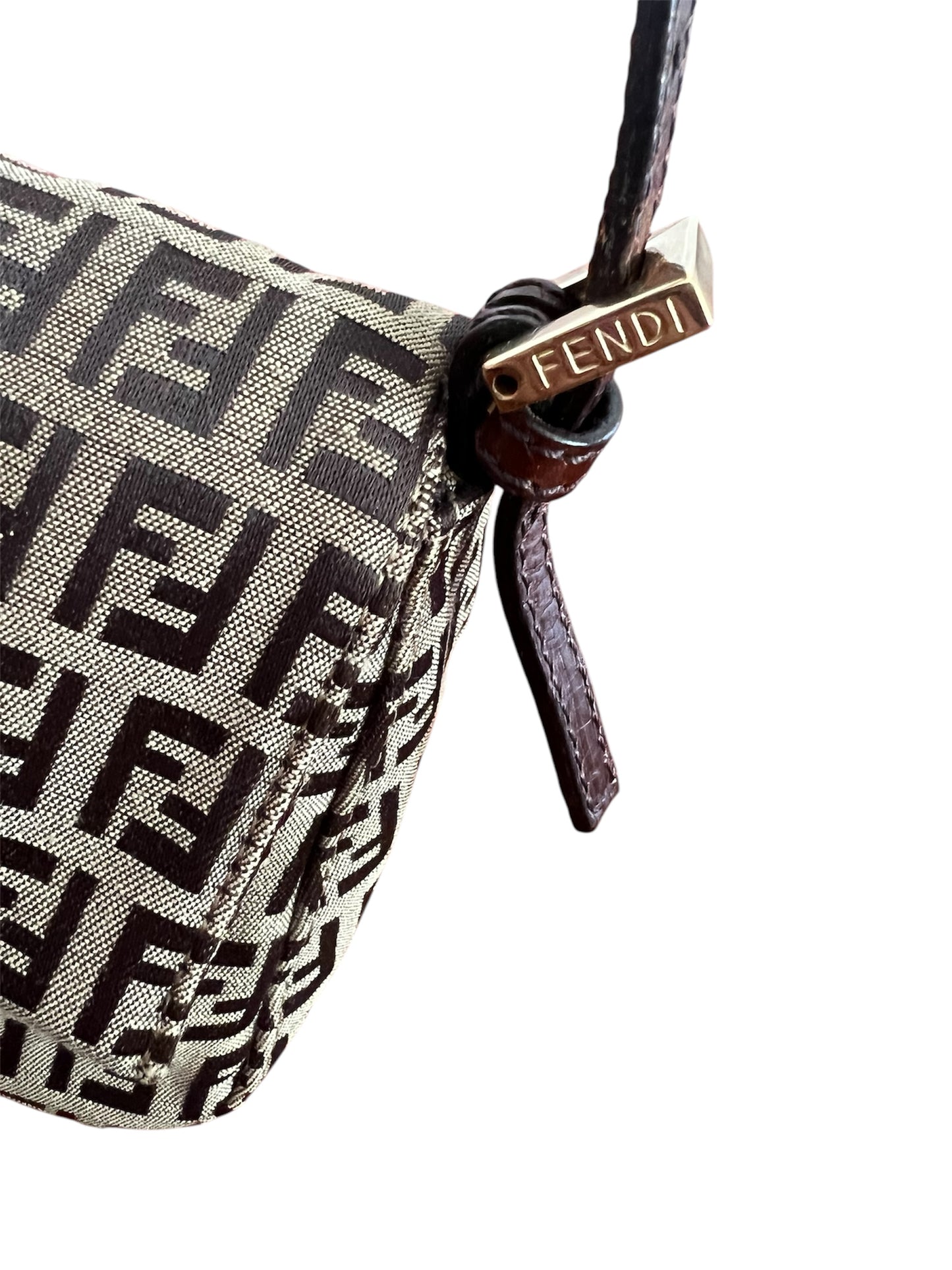 Fendi Zucchino Mini Manma Bucket Shoulder Bag
