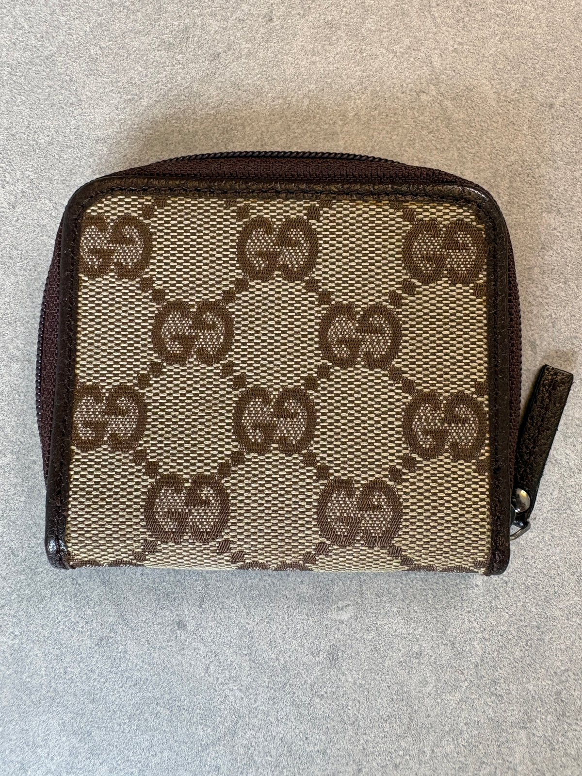 Gucci GG Biege and Black Coin Purse