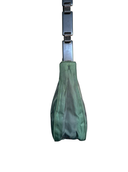 Prada Green Nylon Shoulder Bag