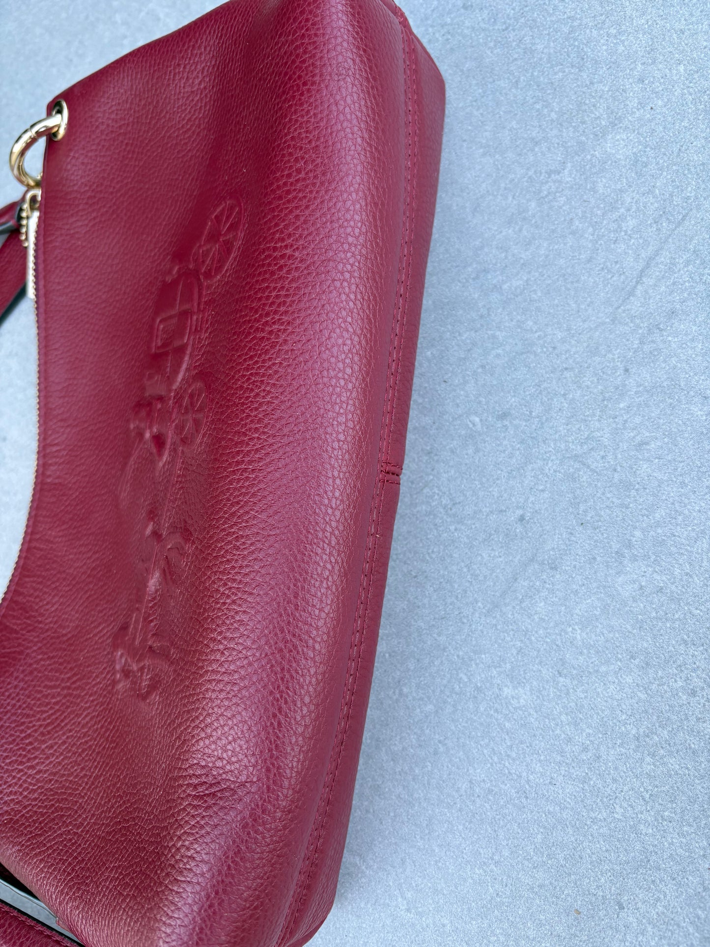 Coach Carriage Red Leather Bag