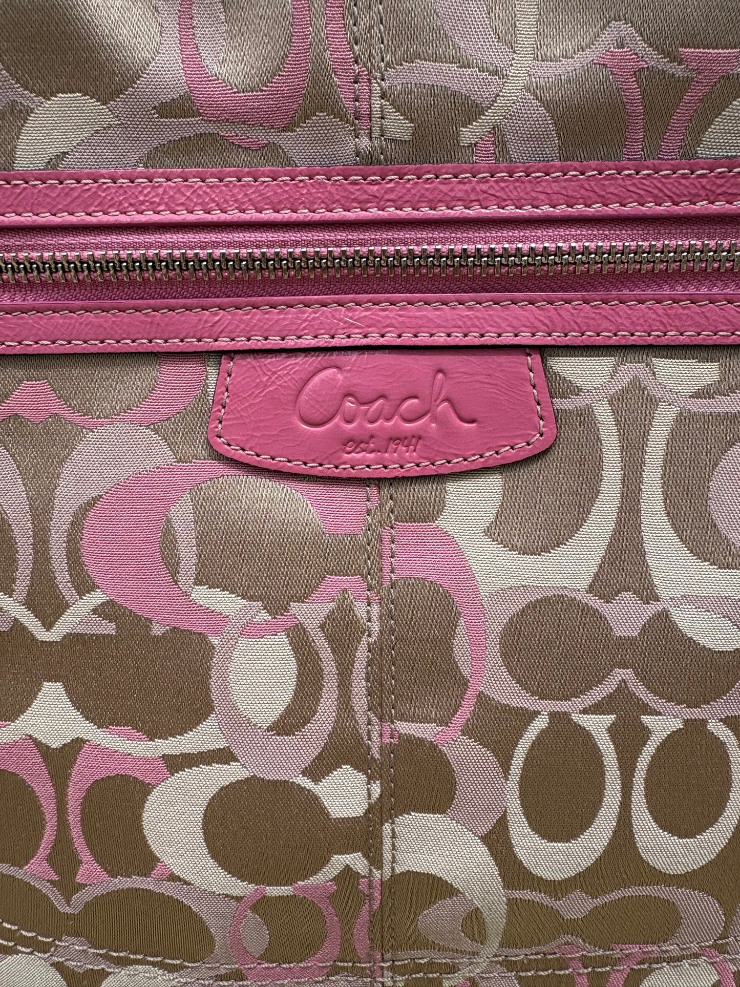 Coach Rare Penelope Pink Optic Shoulder Bag