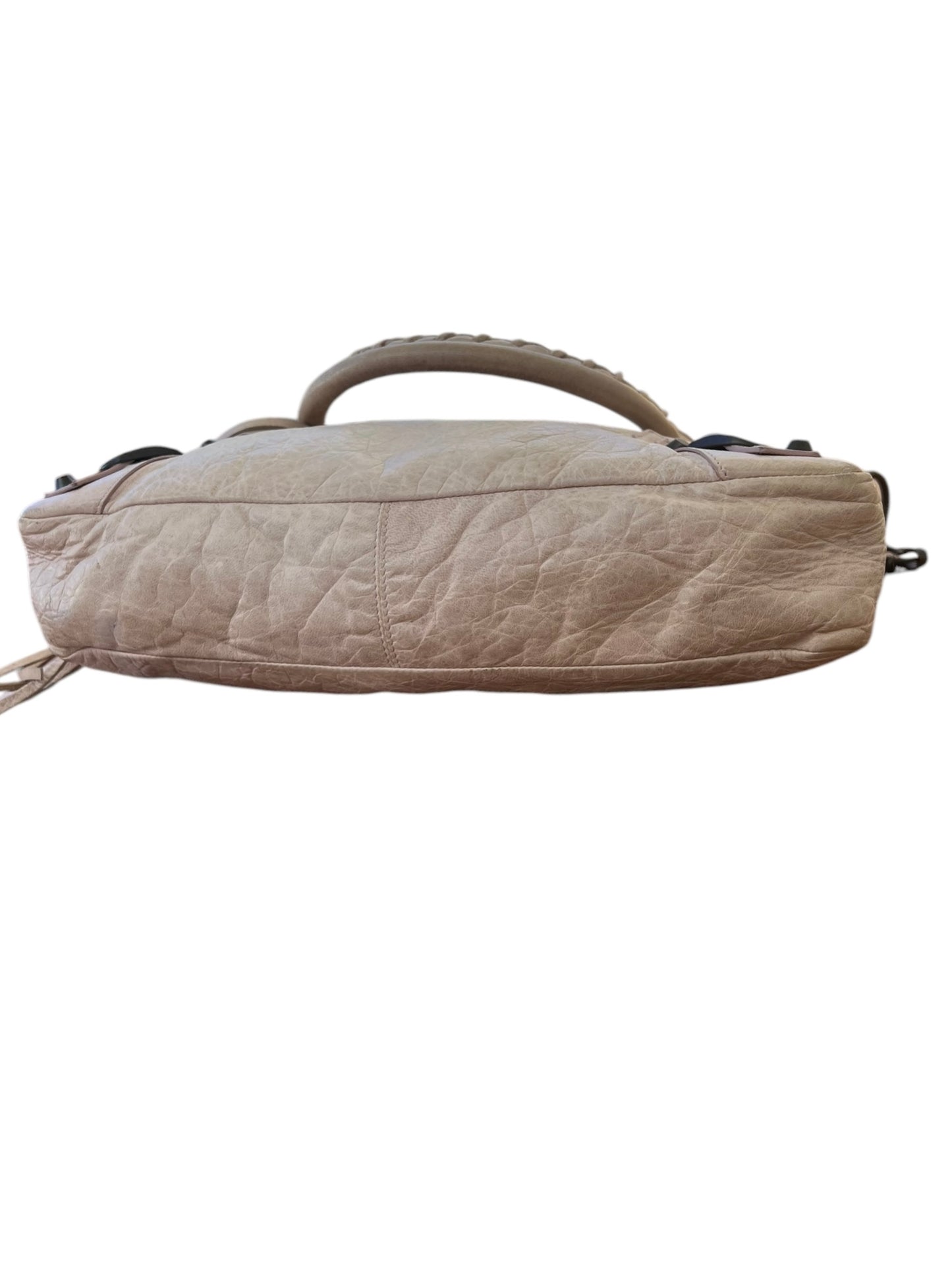 Balenciaga Cream Leather First City Shoulder Bag 2000s