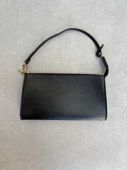 Louis Vuitton Black Epi Leather Pochette Accessoires