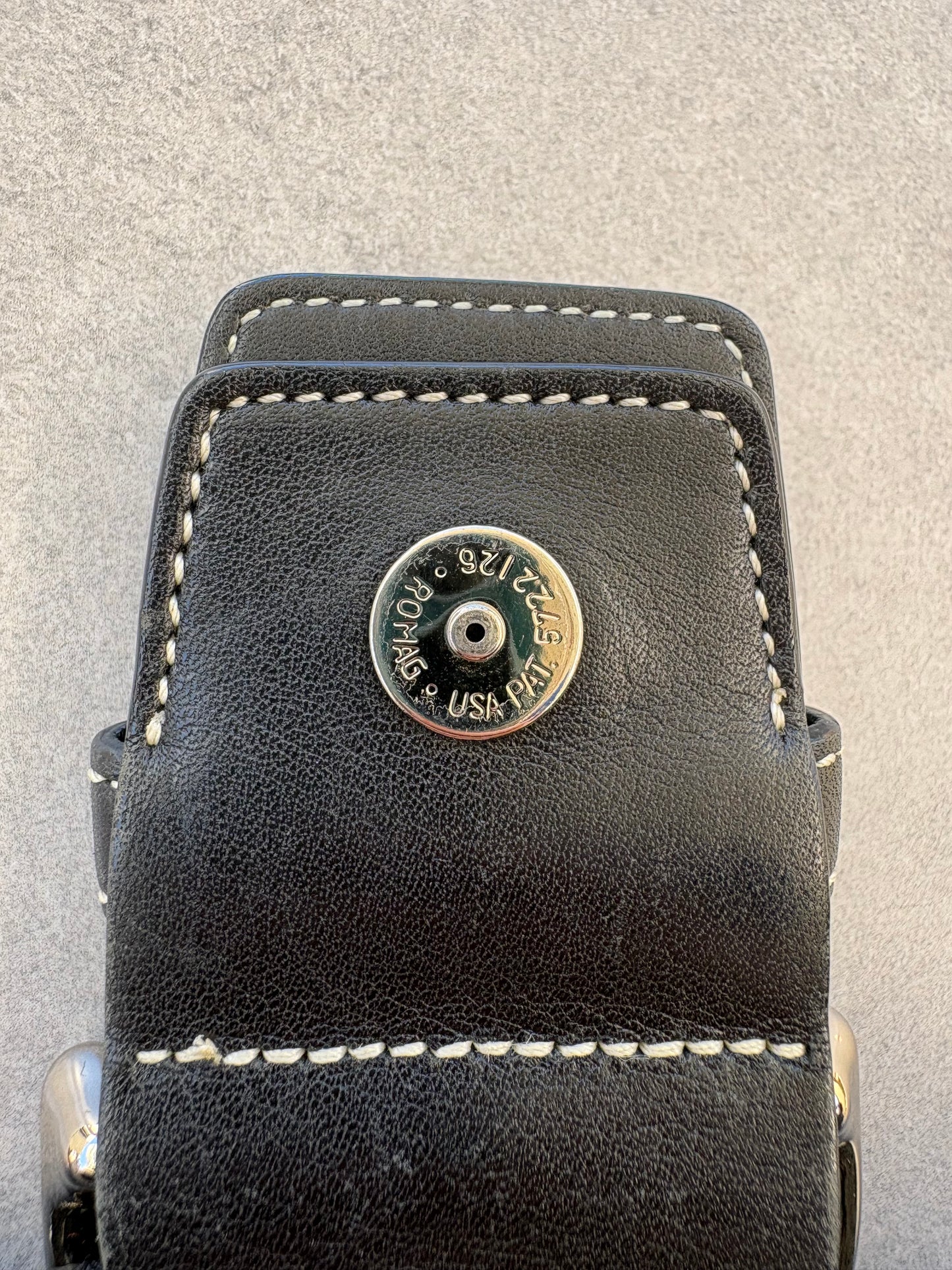 Coach Soho Black and Grey Monogram Shoulder Bag