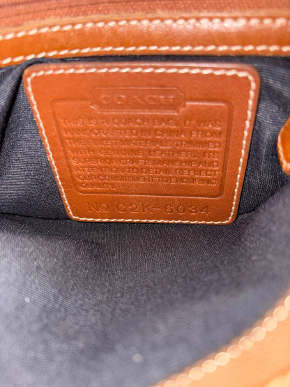 Coach Blue Monogram Shoulder Bag