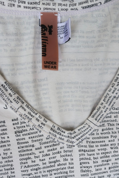John Galliano Newspaper Top Size