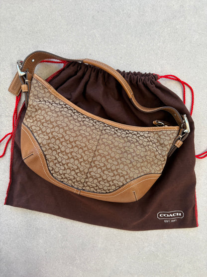 Coach Soho Monogram Bag Brown with Dustbag