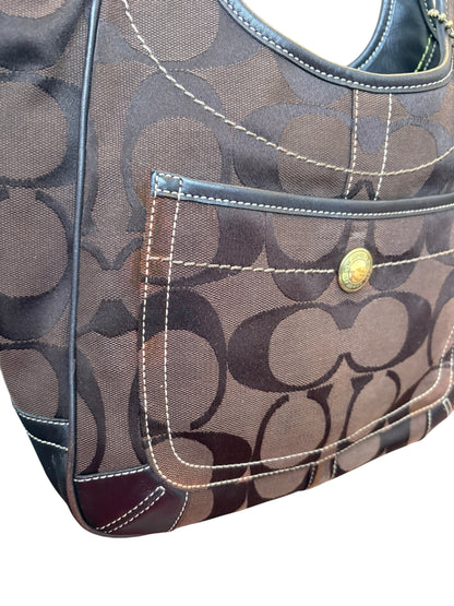 Coach Brown Signature Ergo Shoulder Bag