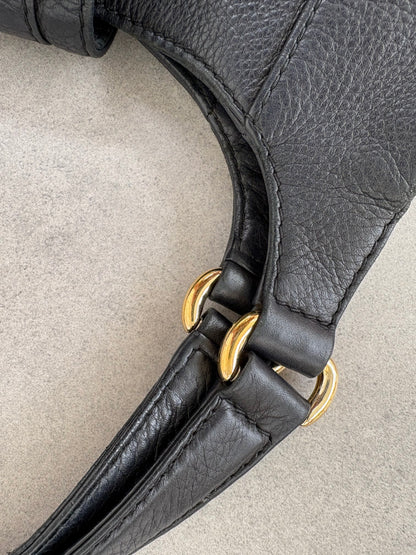 Gucci Hobo Horsebit Leather Bag Large