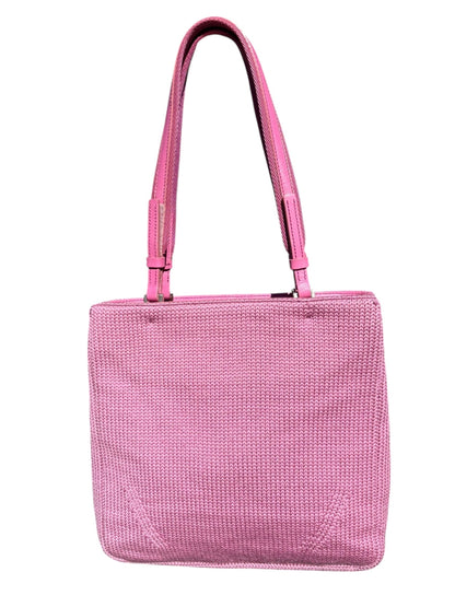 Prada Knit Shoulder Tote Bag Pink