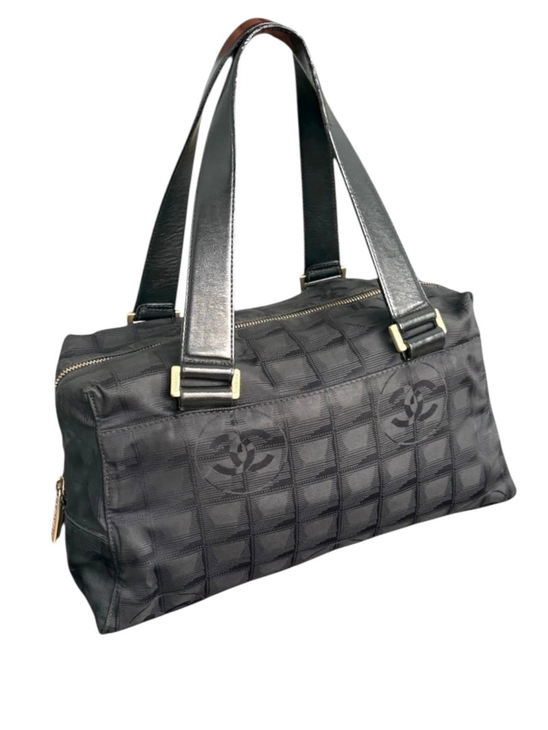 Chanel Pink Travel Line Shoulder Bag 2000s