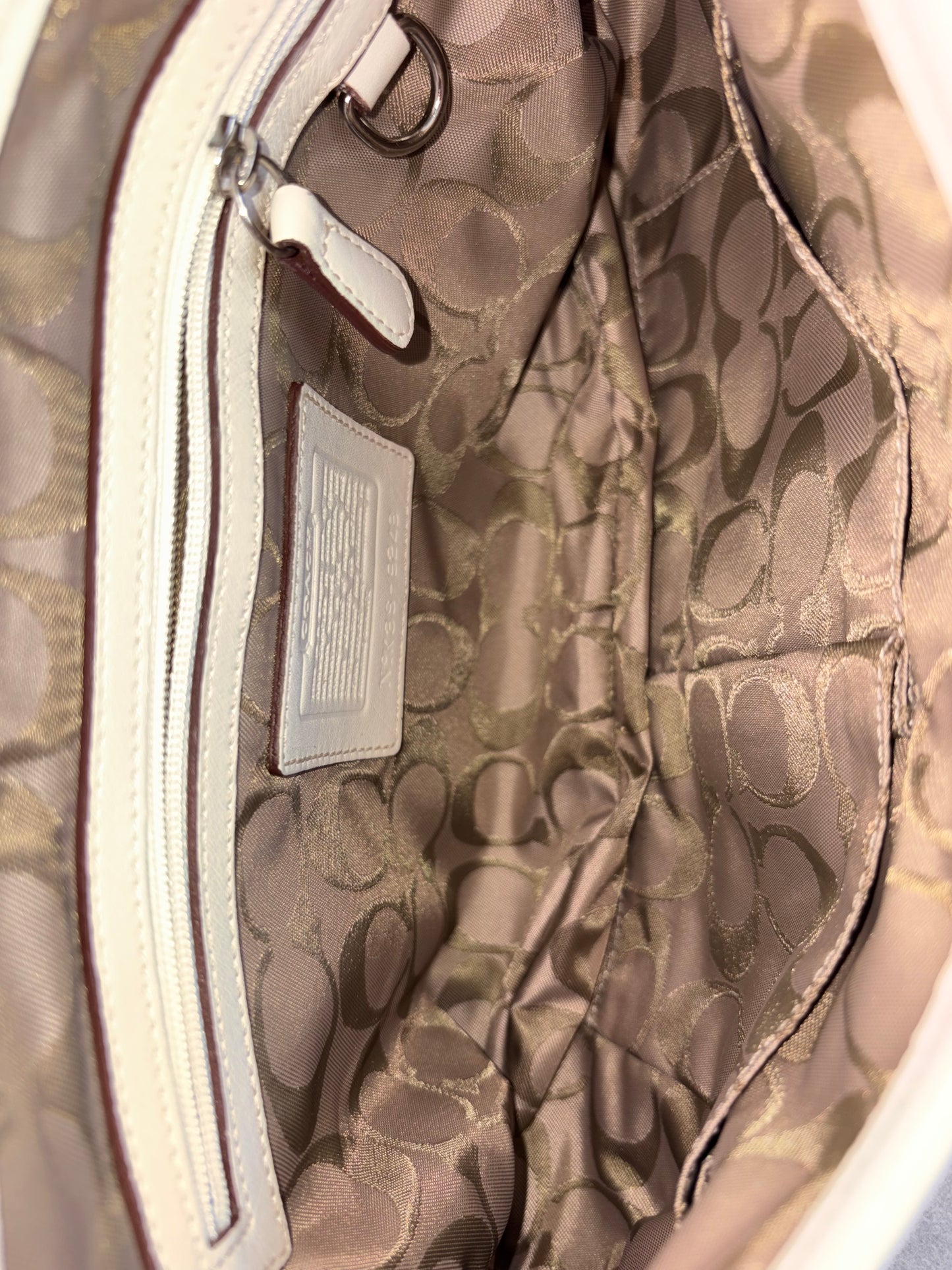 Coach Soho Cream Leather Shoulder Bag