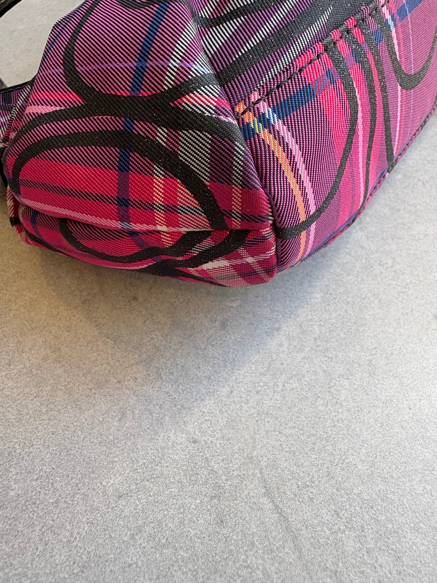Coach Poppy Tartan Shoulder Bag