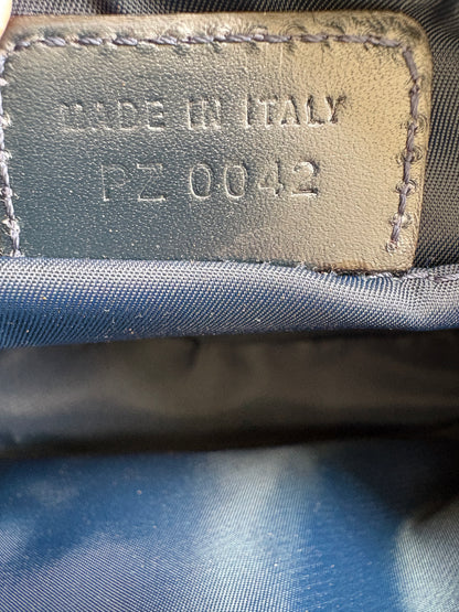 Christian Dior 2000s Blue Trotter Monogram Shoulder Bag
