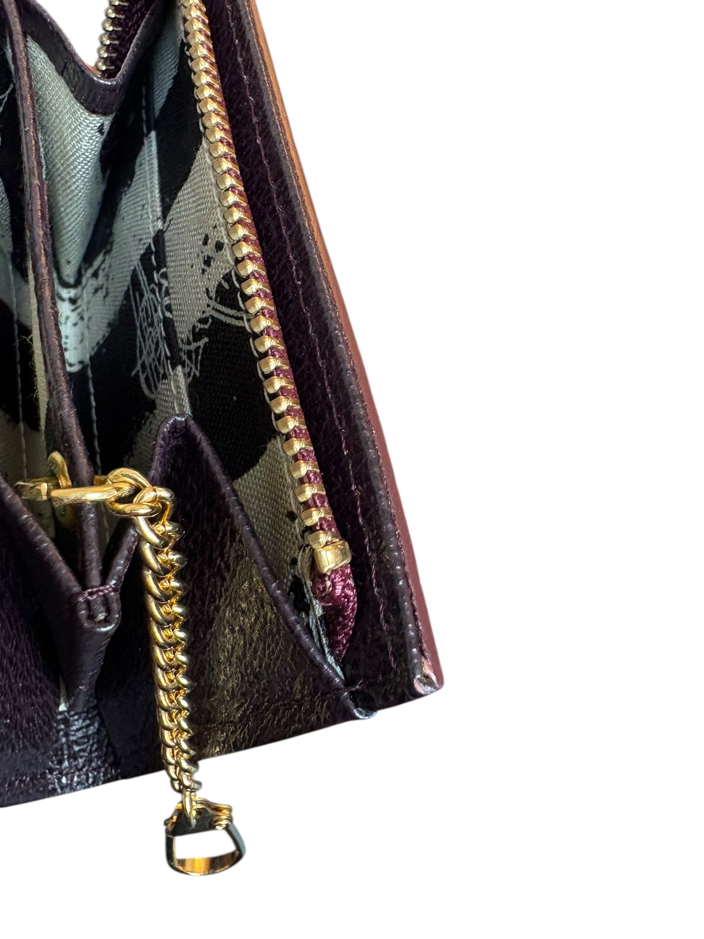 Vivienne Westwood Dark Brown Compact Wallet