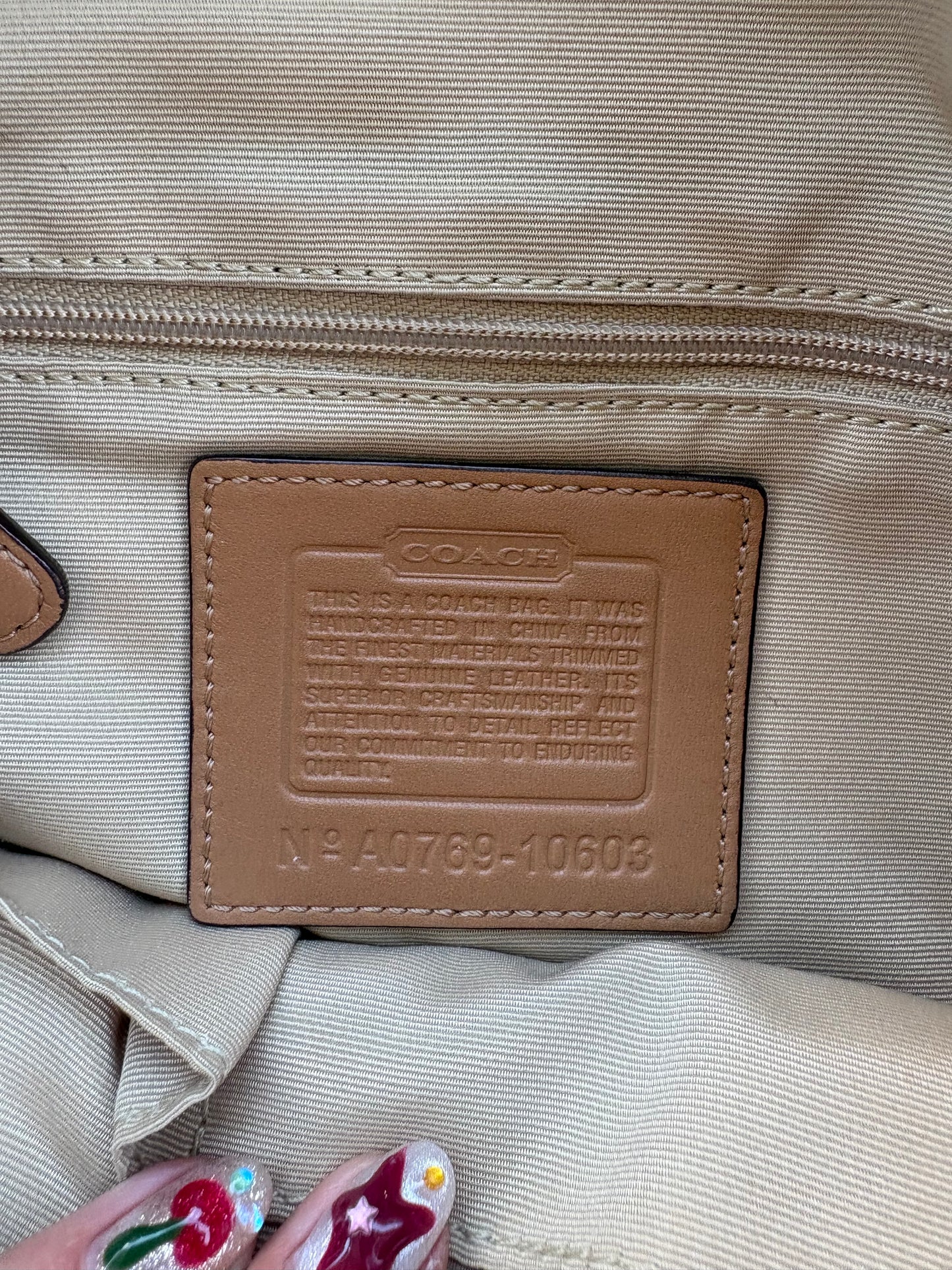 Coach Soho Brown Monogram Shoulder Bag