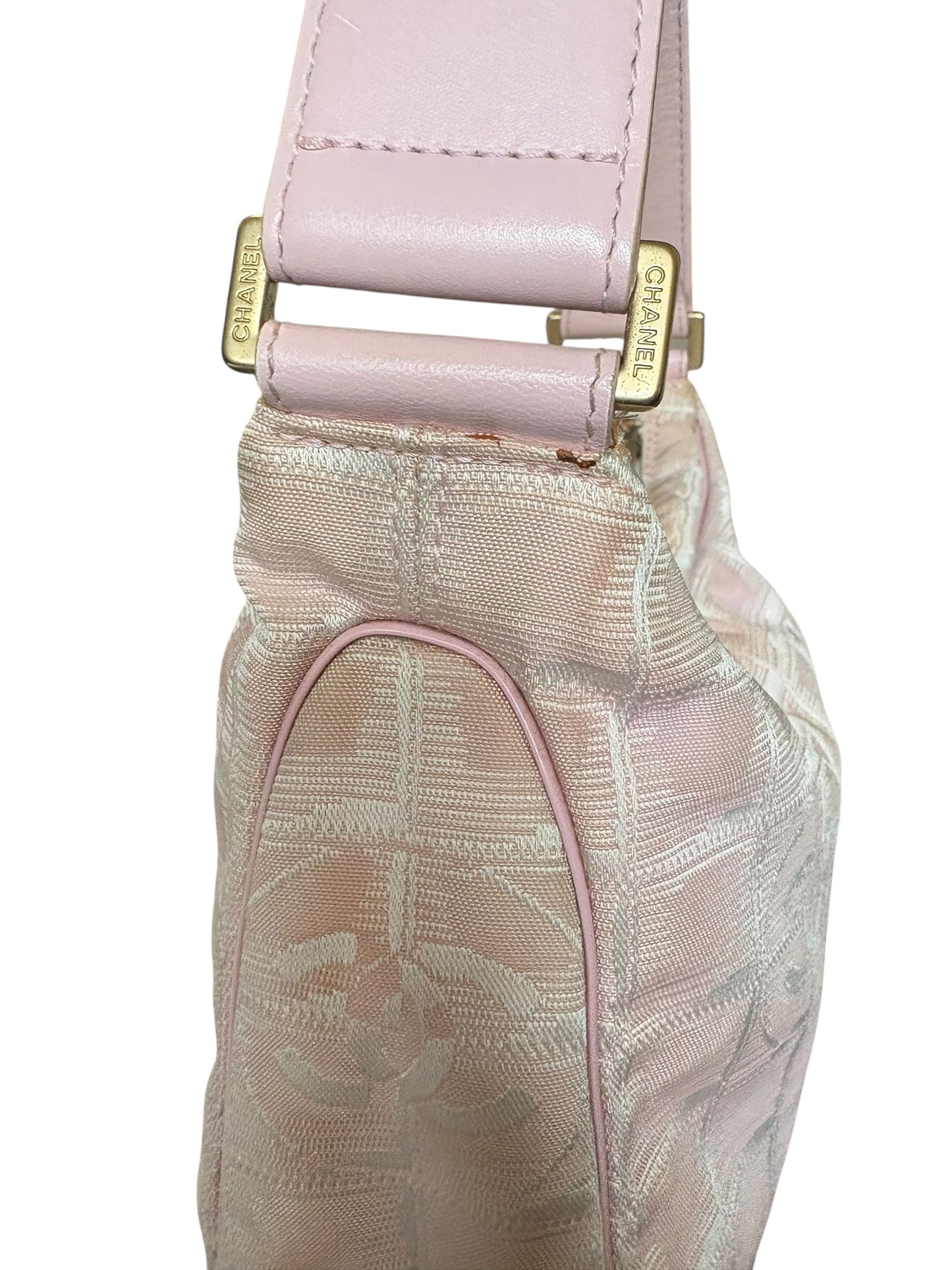 Chanel Pink Travel Line Shoulder Bag 2000s