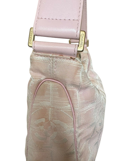 Chanel Pink Travel Line Shoulder Bag 2000s