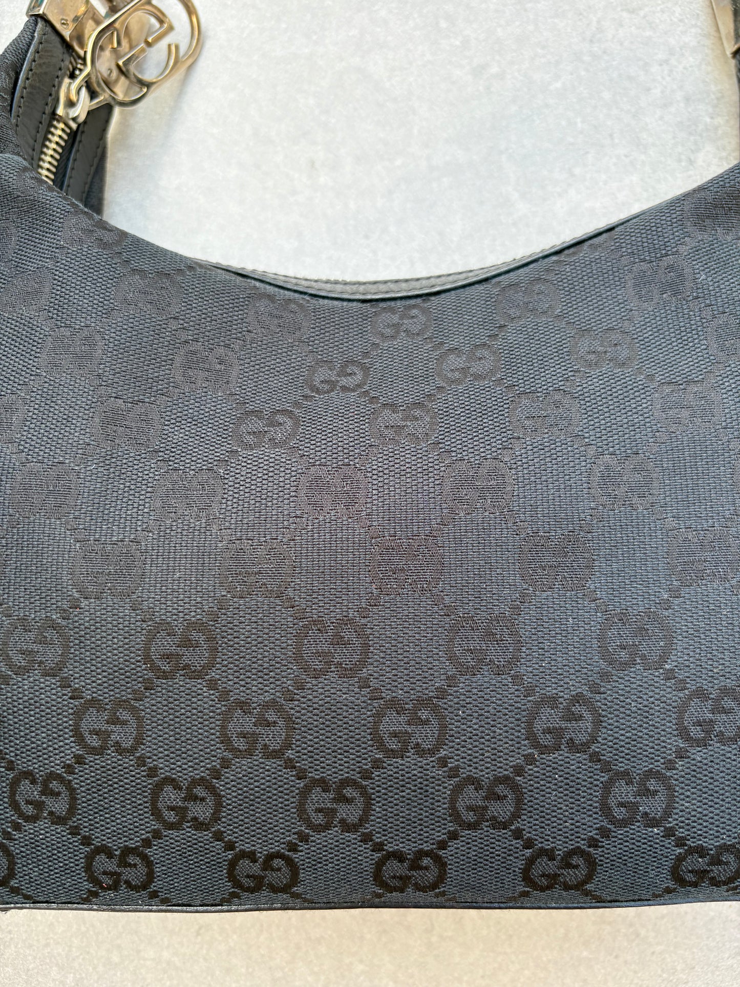 Gucci Black Monogram Handbag
