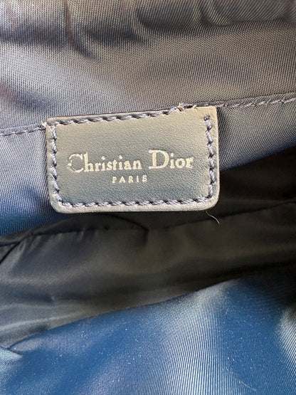 Christian Dior 2000s Blue Trotter Monogram Shoulder Bag