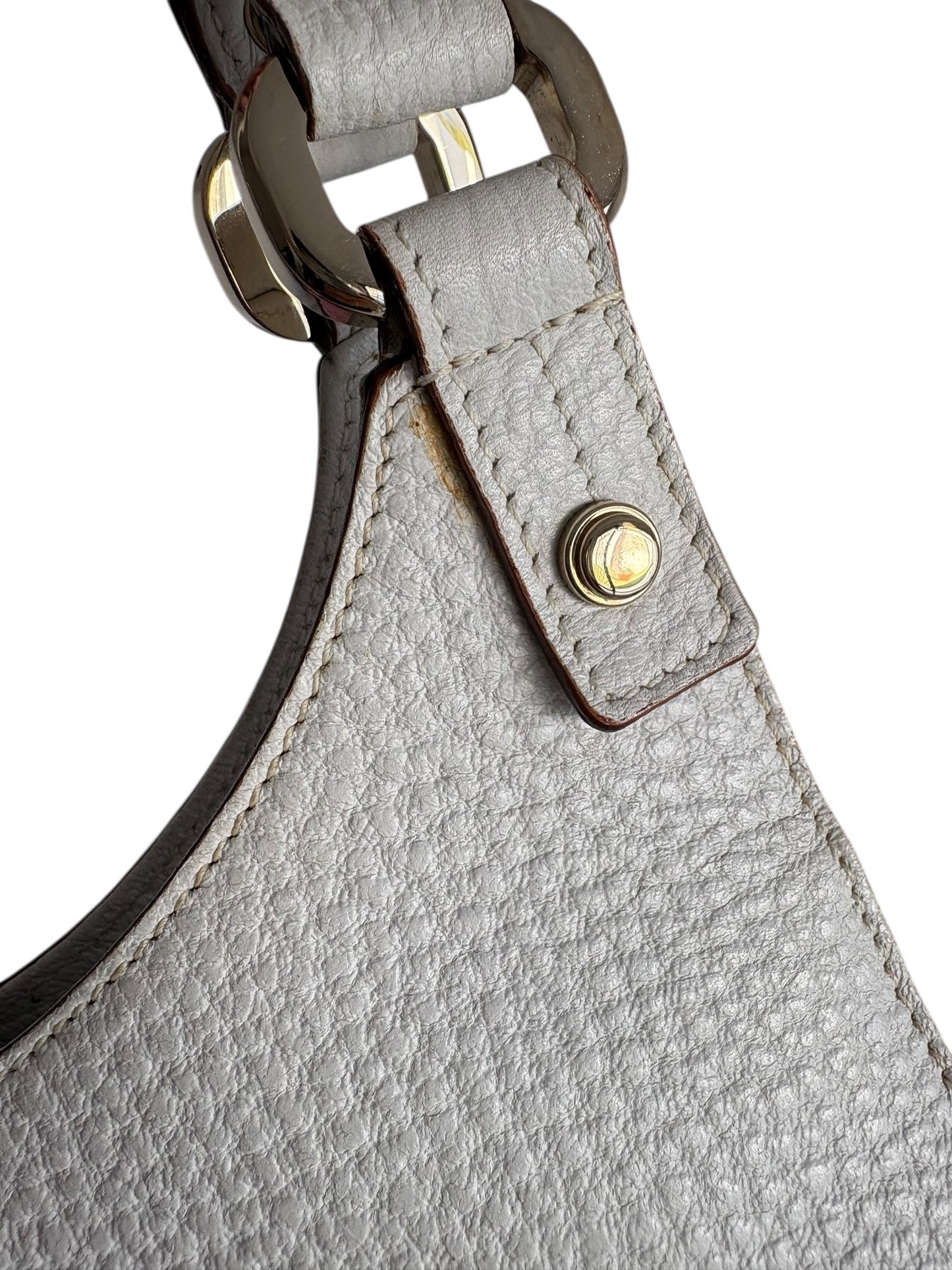 Gucci GG White Leather Jackie Bag