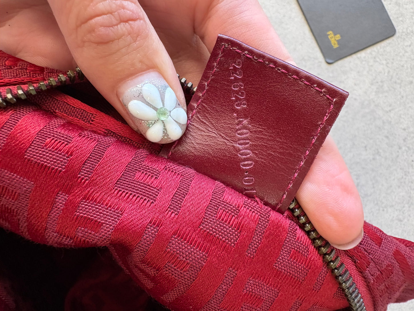 Fendi Mini Zucchico Bag Red