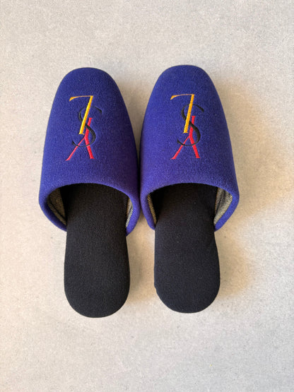 Yves Saint Laurent Slippers Purple US 8