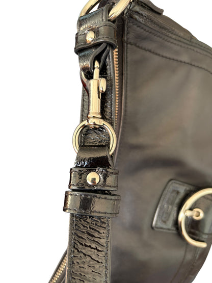 Coach Soho Buckle Black Leather Shoulder Bag