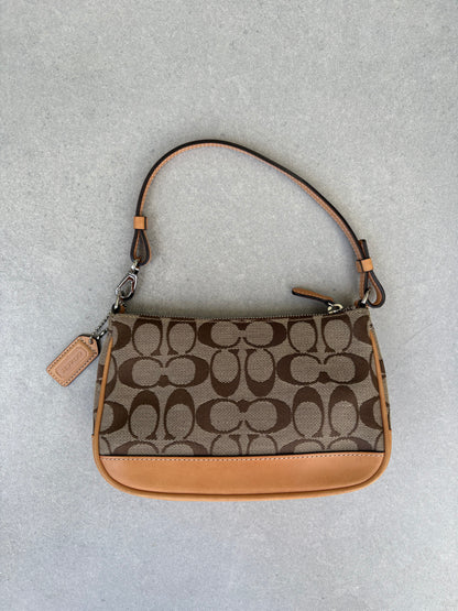 Coach Signature Demi Tan Shoulder Bag