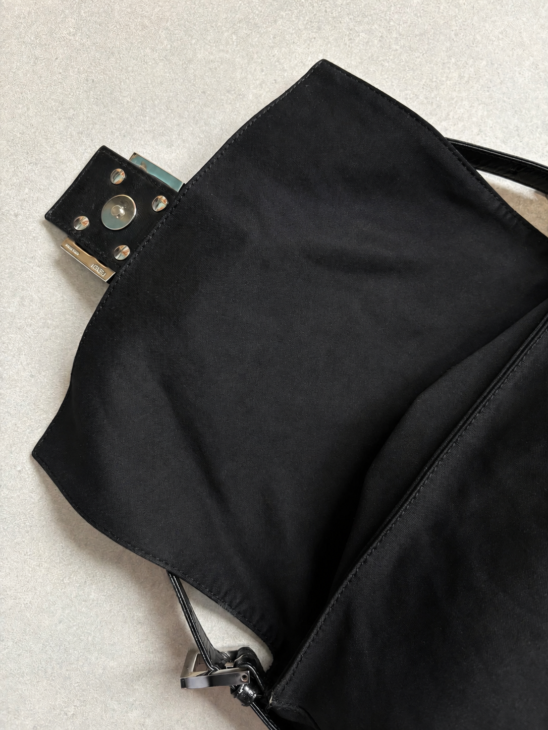 Fendi Baguette Mamma Shoulder Bag Black