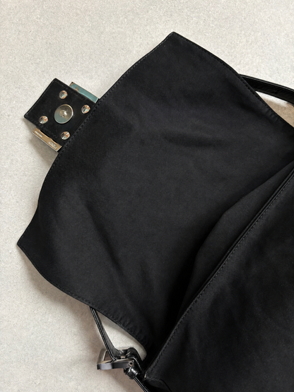 Fendi Baguette Mamma Shoulder Bag Black