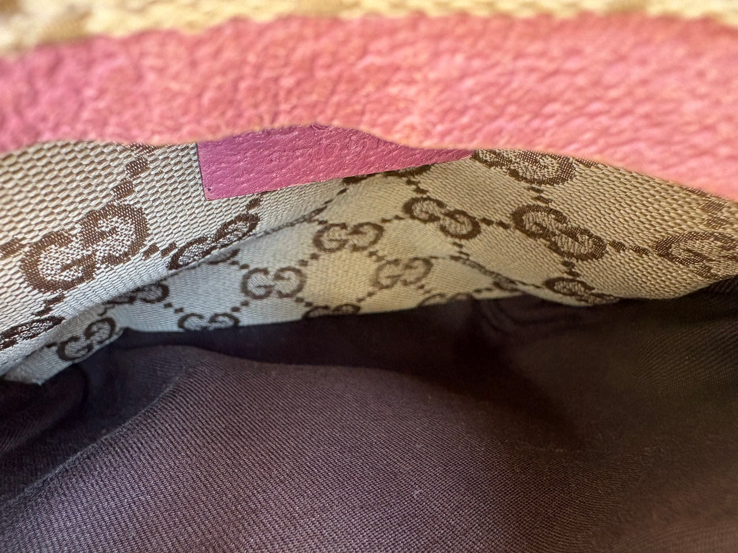 Gucci Belt Bag Pink and Beige