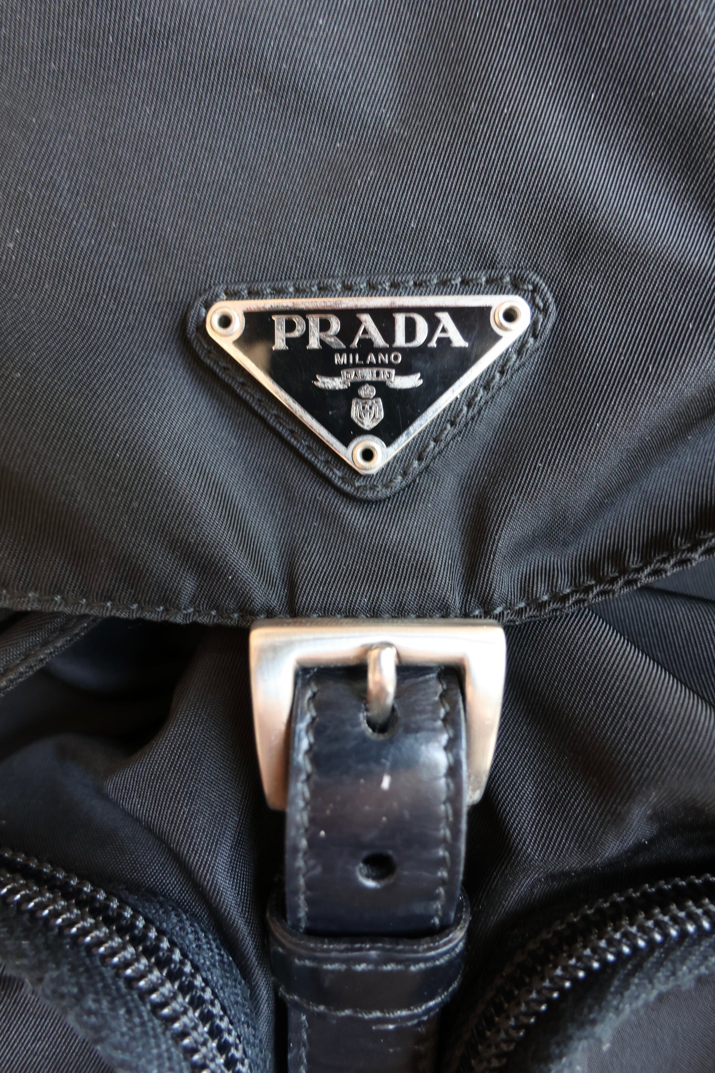 Prada Black Re-edition 2000 Nylon Backpack