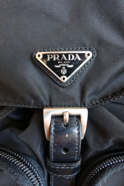 Prada Black Re-edition 2000 Nylon Backpack