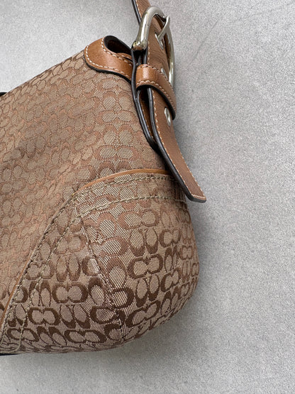 Coach Soho Brown Monogram Shoulder Bag