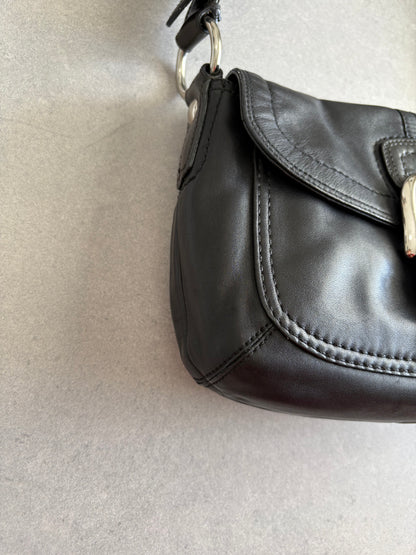 Coach Soho Black Leather Shoulder Bag