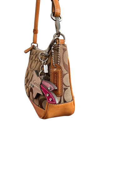 Coach Signature Demi Tan Bag, Coach Star Charm