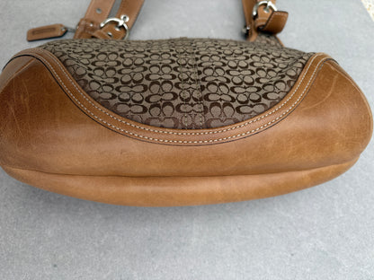 Coach Brown Monogram Signature Shoulder Bag