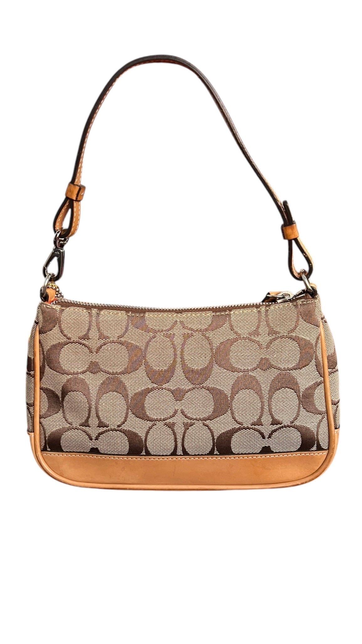 Coach Signature Demi Tan Pink Cherry